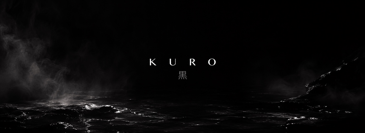 KURO footer dark visual