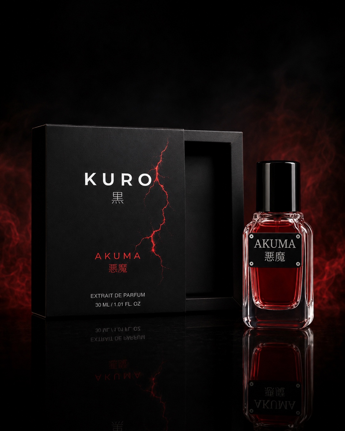 KURO AKUMA packaging and bottle